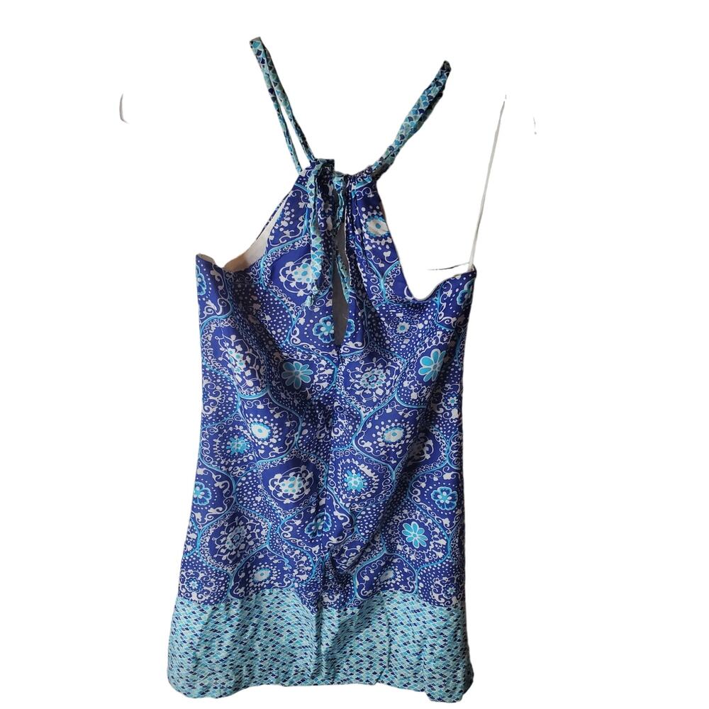 Trina Turk Cotton/Silk Halter Mini Dress, Size 2 - Picture 3 of 6